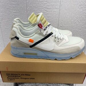 Nike Air Max 90 x OFF-WHITE The Ten 2017 AA7293-100 Sail/Muslin Men’s 10
